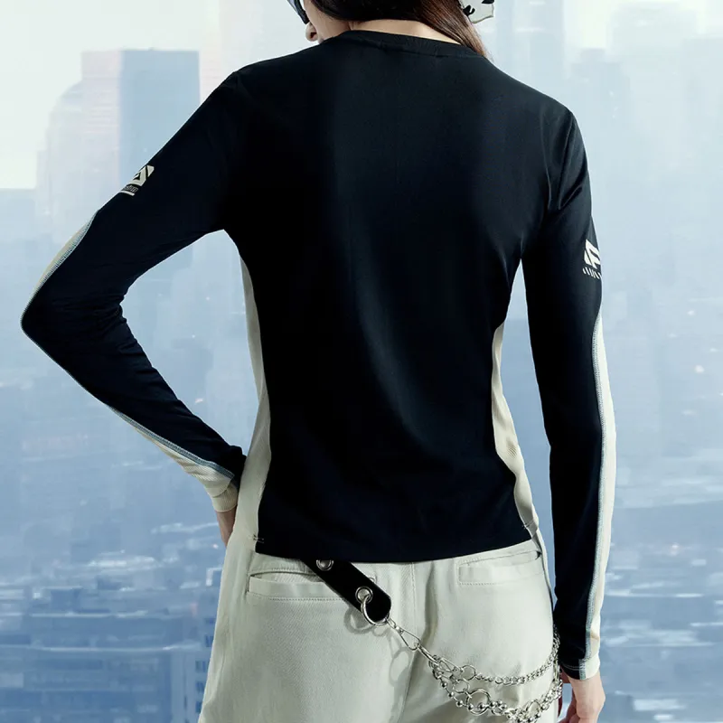 FILA FUSION Set in Sleeve T Shirt Women's Jet Black-2