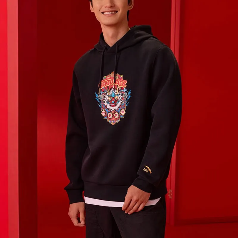 Anta Year Of The Dragon Series Sweatshirt Men's Basic Black-2