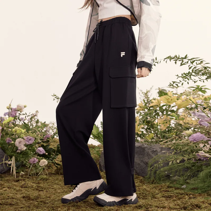 FILA FUSION Knitted Sweatpants Women's Jet Black-4