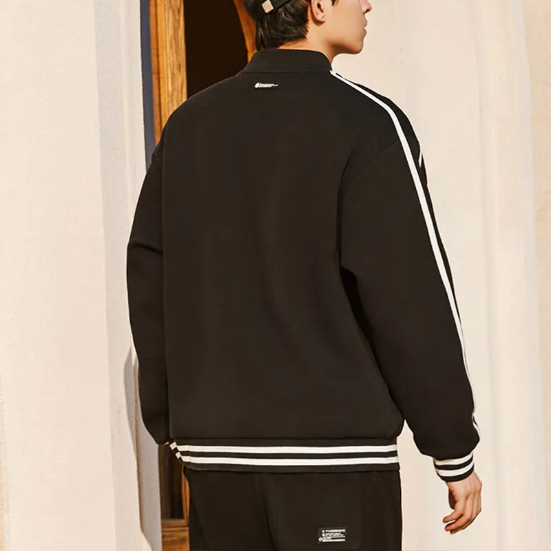 Anta Life Collection Baseball Jacket Unisex Basic Black-1