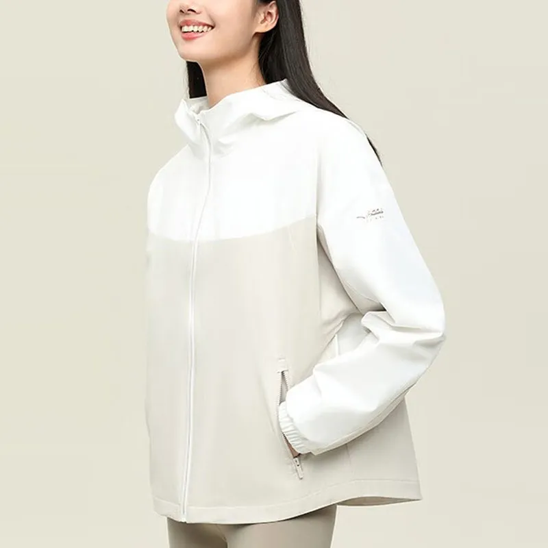 Anta Variety Training Collection Trench Coat Women's Papyrus White/White Limestone/White Papyrus-2