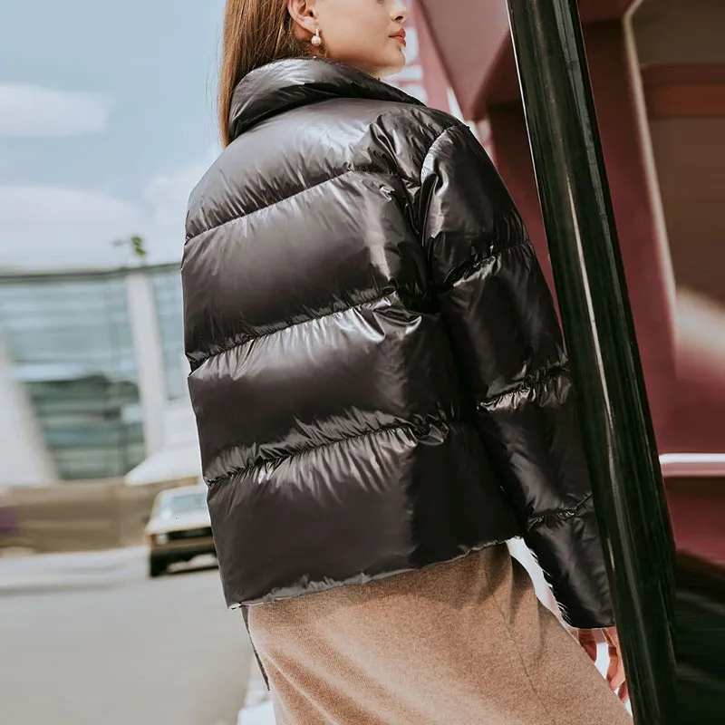 Skechers Down Jacket Women's Midnight Black-2