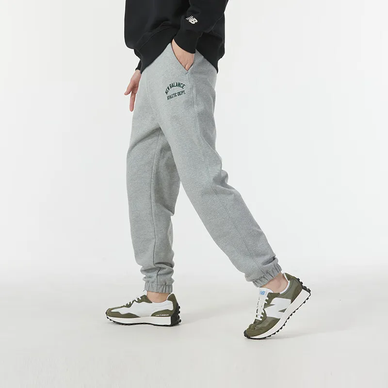 New Balance Knitted Sports Pants Men's Gray-5