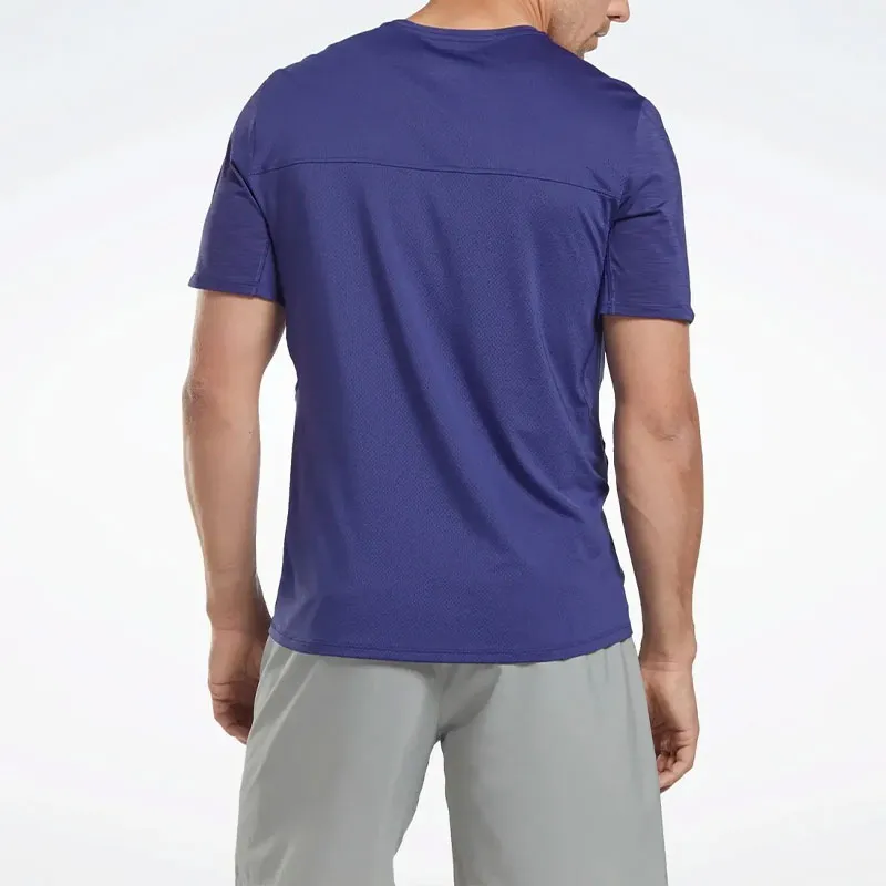 Reebok TS AC SOLID ATHLETE TEE T-Shirt Men's Purple-2