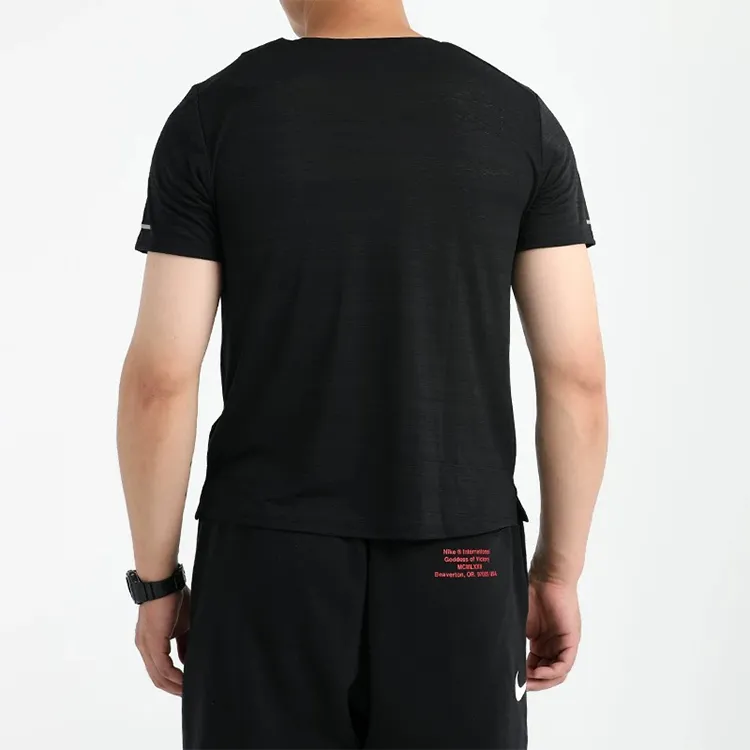 Nike DRI FIT MILER T Shirt Men's 2 Pack Black-3