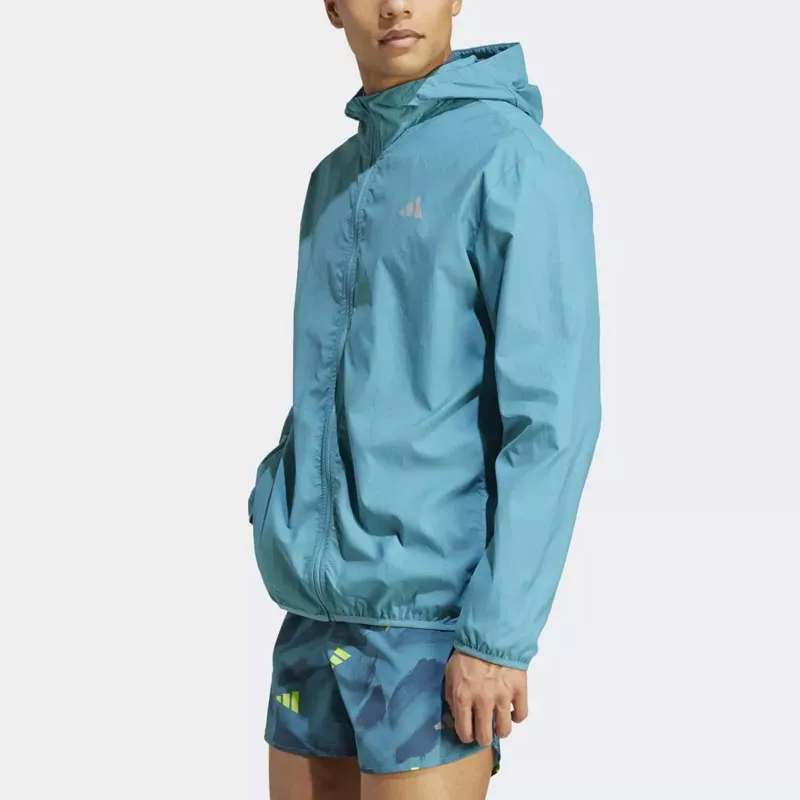 Adidas RUN IT JKT Jackets Coats Men's Turquoise-1