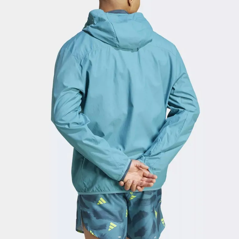 Adidas RUN IT JKT Jackets Coats Men's Turquoise-2