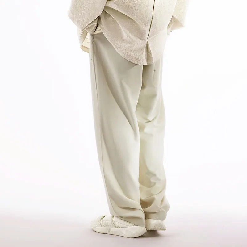 LiNing x CHENGLONG LIANMINGKUAN Casual Pants Men's Papyrus White-3