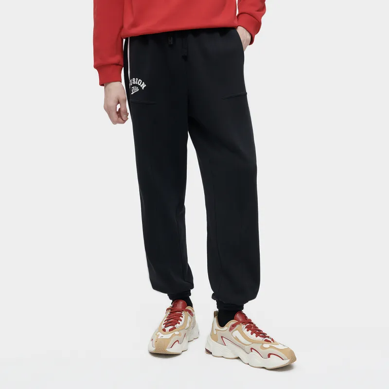 FILA FUSION Knitted Sweatpants Men's Pitch Black-2