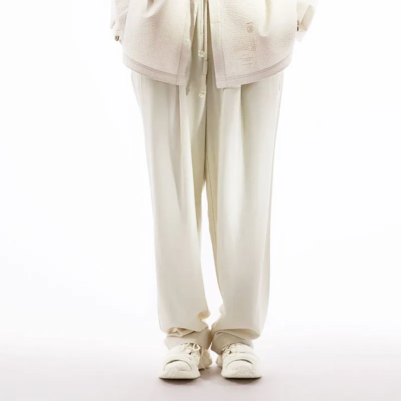 LiNing x CHENGLONG LIANMINGKUAN Casual Pants Men's Papyrus White-2