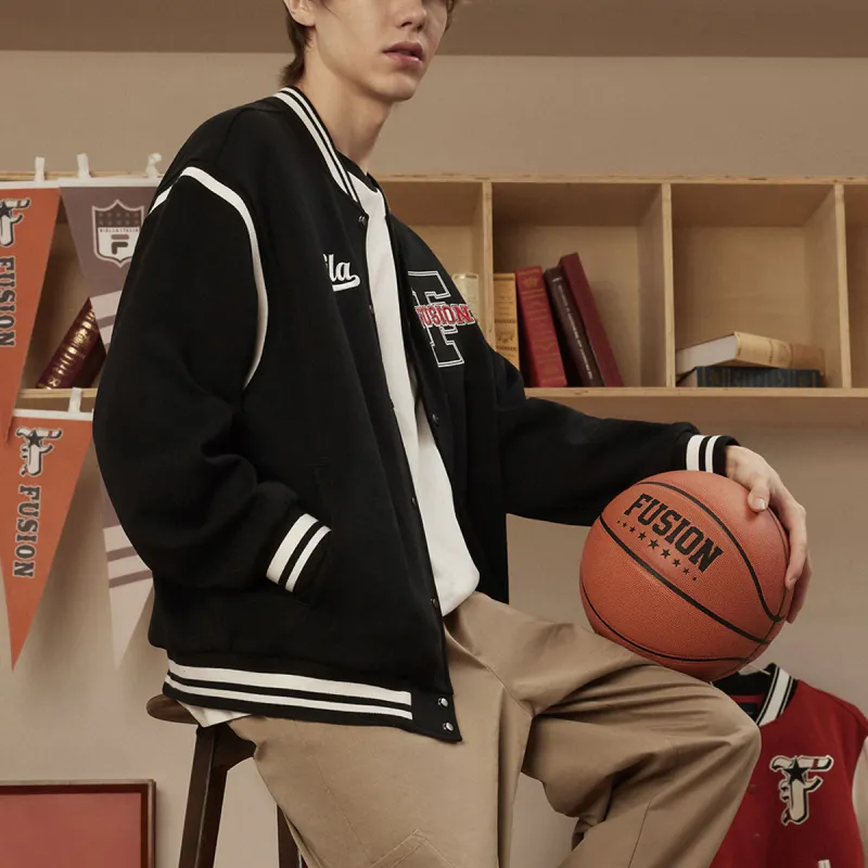 FILA FUSION Baseball Jacket Men's Jet Black-3