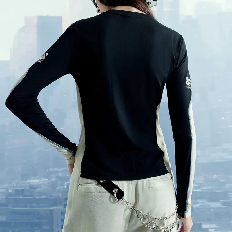 FILA FUSION Raglan Sleeve T Shirt Women's Jet Black-3