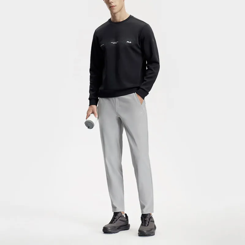 FILA Knitted Sweatpants Men's Gentleman Gray-5
