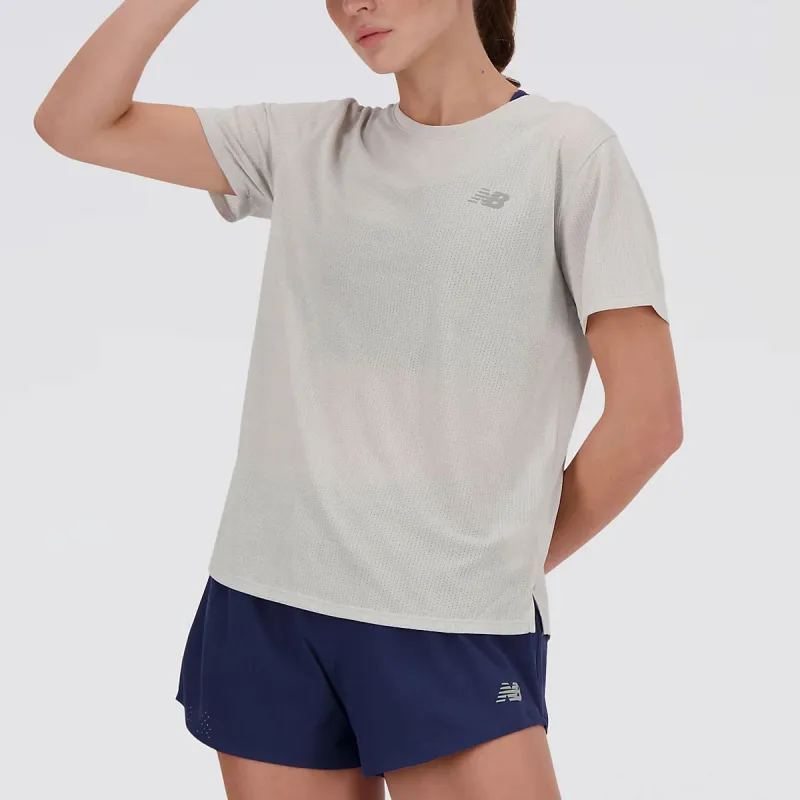 New Balance Athletics Amplified T Shirt Women's Heather Cool Gray-2
