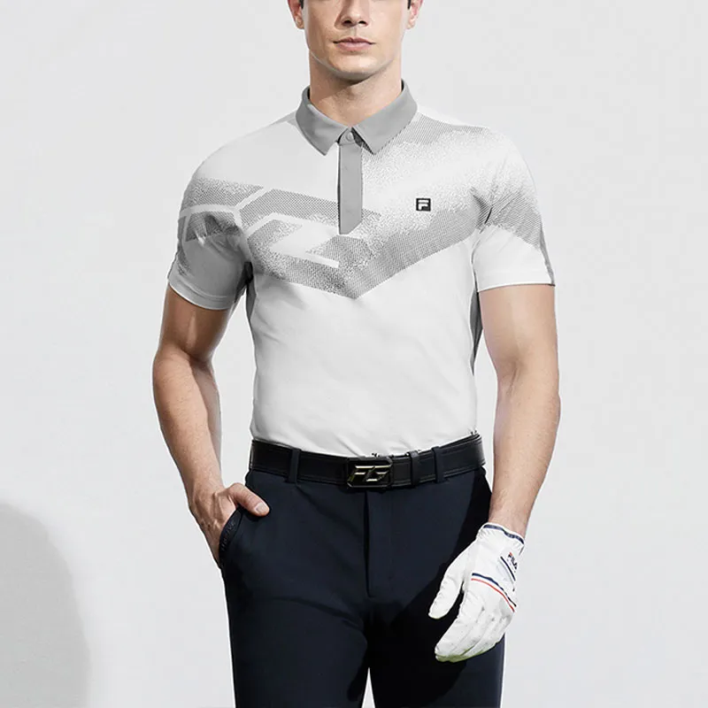 FILA Golf Series Polo Shirt Men's Jade White-4