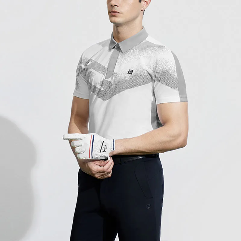 FILA Golf Series Polo Shirt Men's Jade White-3