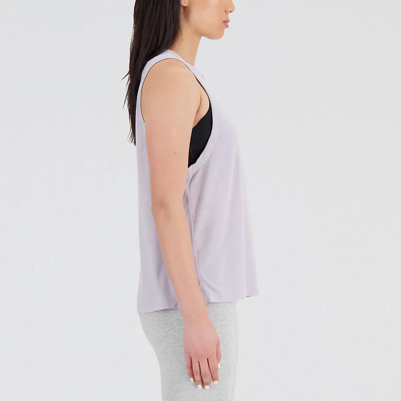 New Balance Achiever Tank With Dri-Release Sport Vests Women's Gray Purple-2
