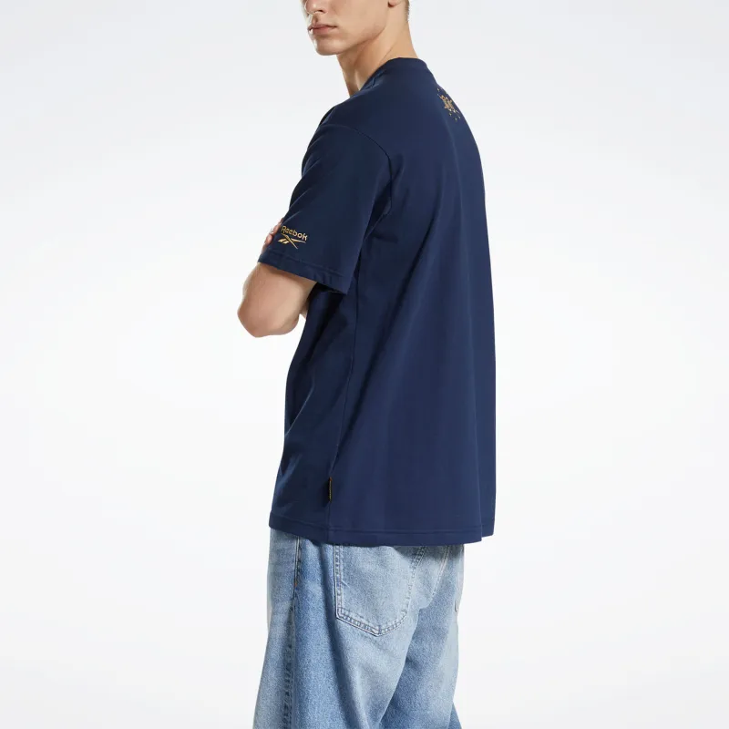 Reebok T Shirt Unisex Marine Blue-1