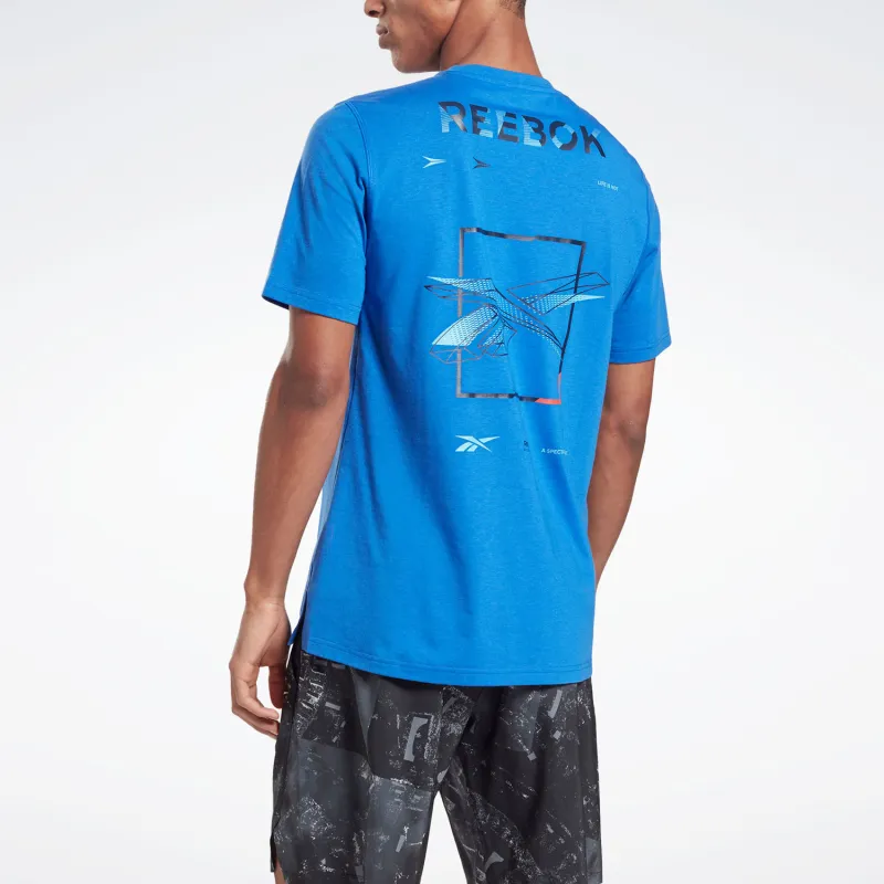 Reebok TRAINING SUPPLY SPEEDWICK MOVE T-Shirt Men's Blue-2
