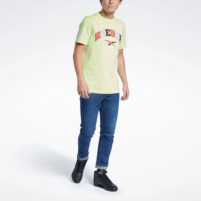 Reebok Set-in Sleeve T-Shirt Men's Yellow-2