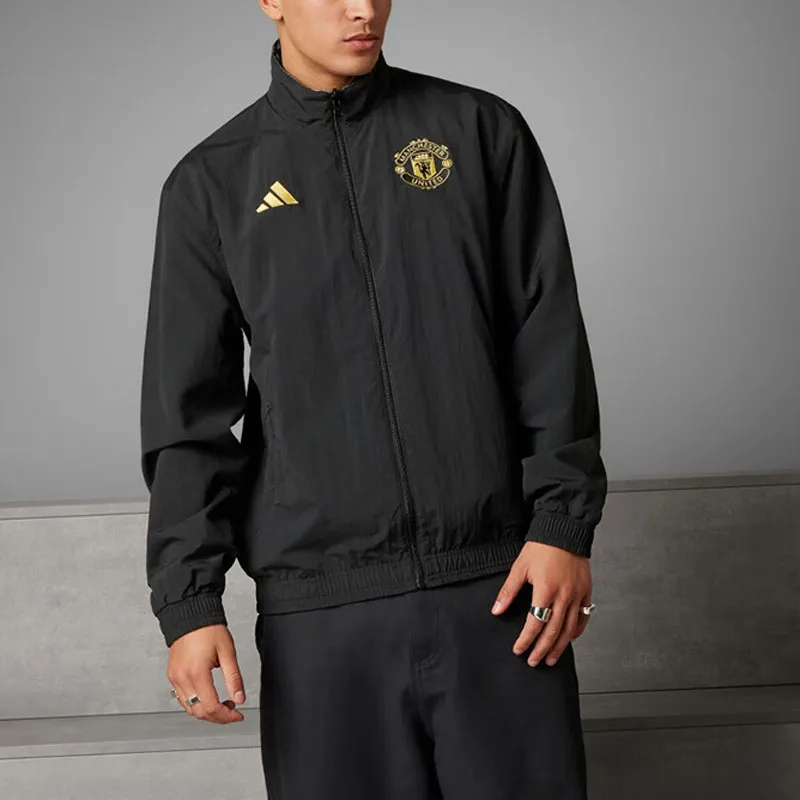 Adidas Manchester Jackets Coats Men's Black-1