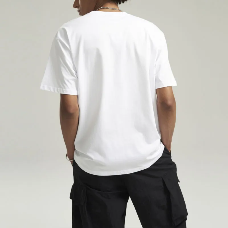 NBA Drop Shoulder Sleeve T-Shirt Unisex White-3