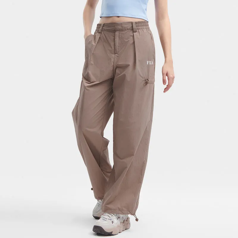 FILA Casual Pants Women's Apricot & Burnt Brown-1
