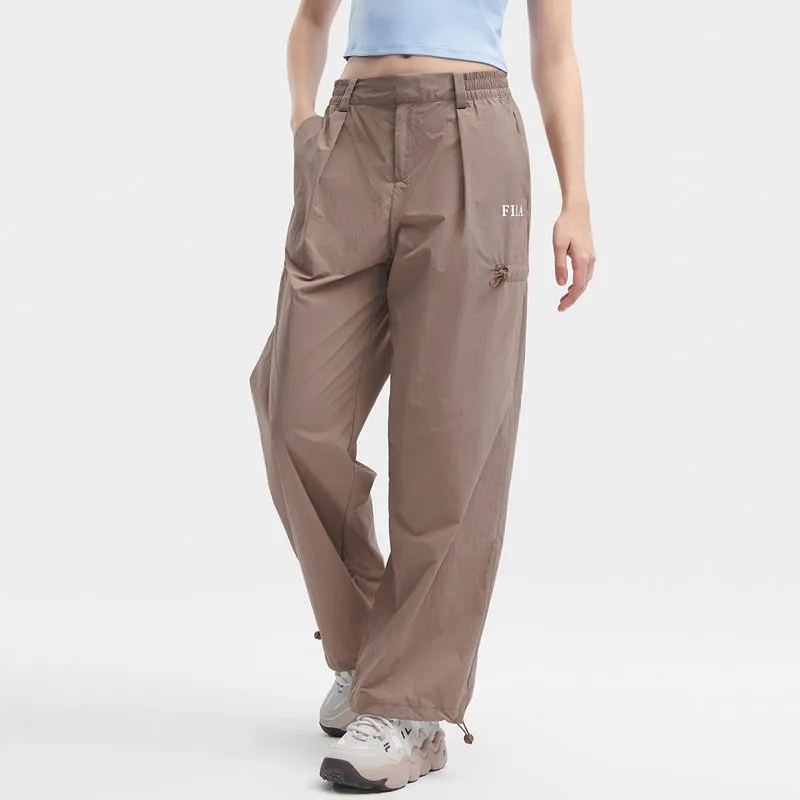 FILA Casual Pants Women's Apricot & Burnt Brown-4