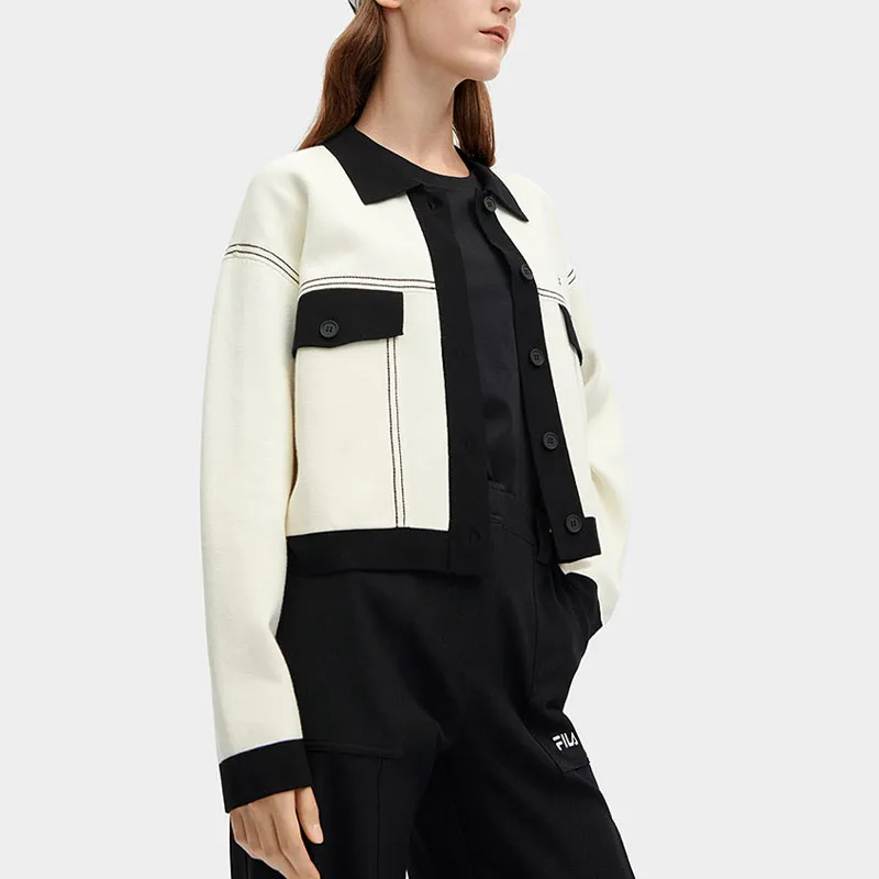 FILA Jackets Coats Women's Jade Rabbit White-3