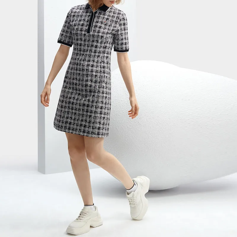 FILA SS24 Short Sleeved Dress Women's Legend Blue-4