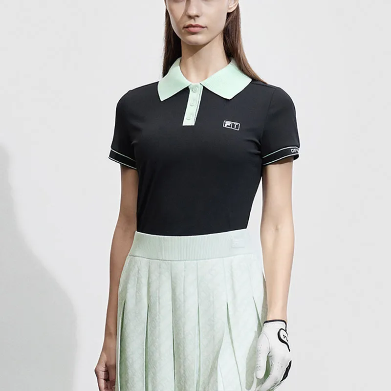 FILA Golf Series Polo Shirt Women's Pitch Black-4