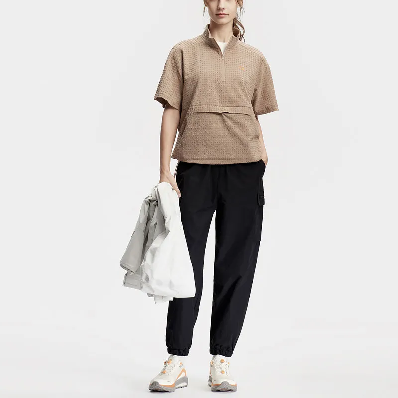 FILA Drop Shoulder Sleeve T Shirt Women's Dark Yellow Ginger-4