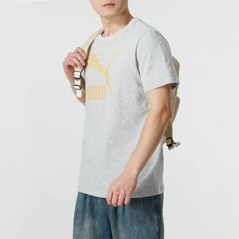 PUMA CLASSICS T-Shirt Unisex Light Gray Gold Label-2