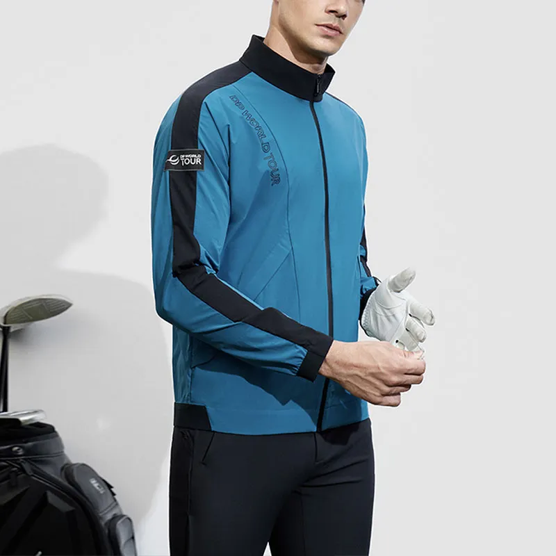 FILA Golf Series Jackets & Coats Men's Logo Blue-4