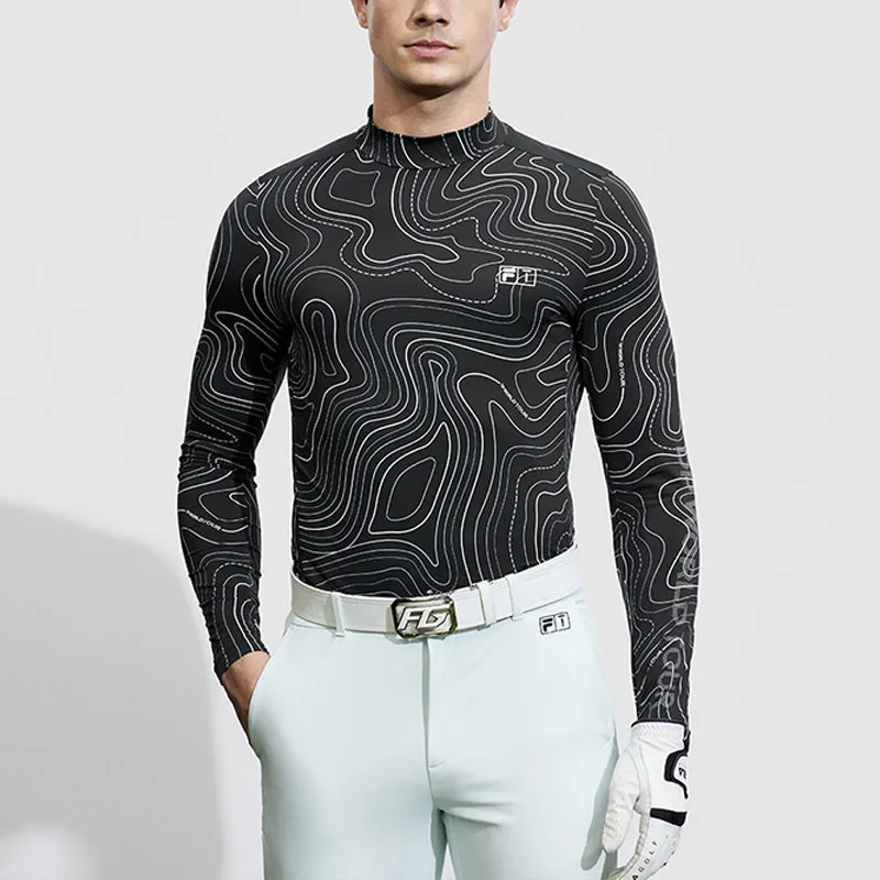 FILA Golf Series Regular T Shirt Men's All Over Print-2