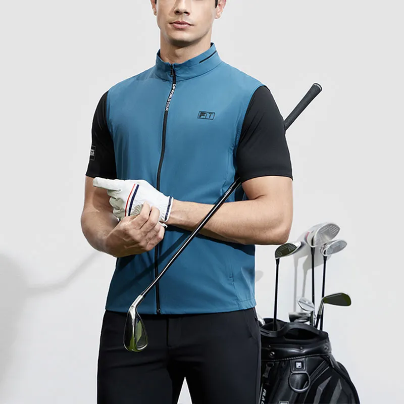 FILA Golf Series Vest Men's Logo Blue-2