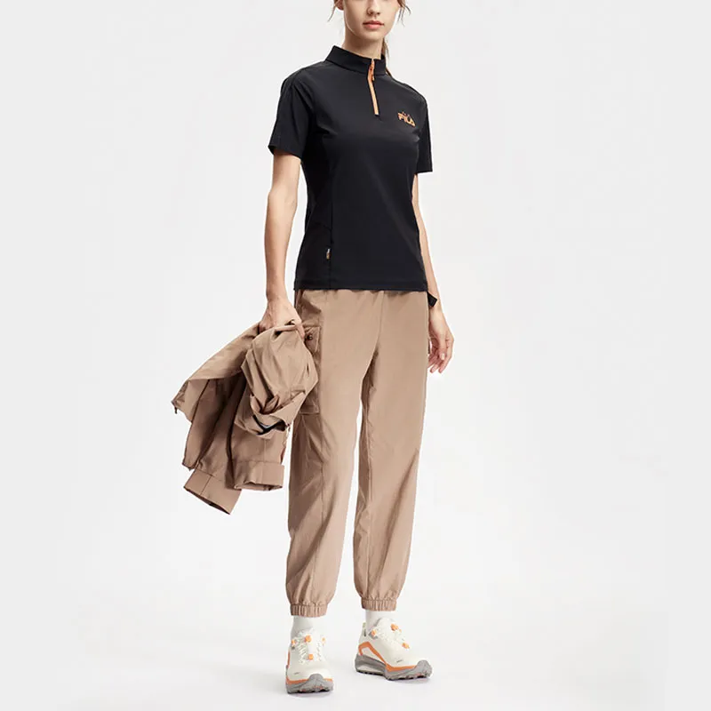 FILA Knitted Sweatpants Women's Deep Yellow Ginger-5