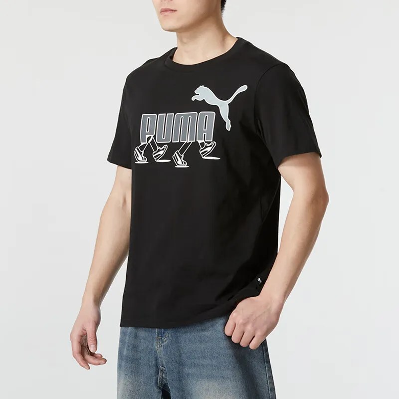 PUMA T Shirts Men Black-2