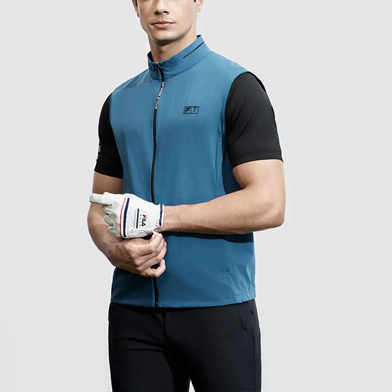 FILA Golf Series Vest Men's Logo Blue-4