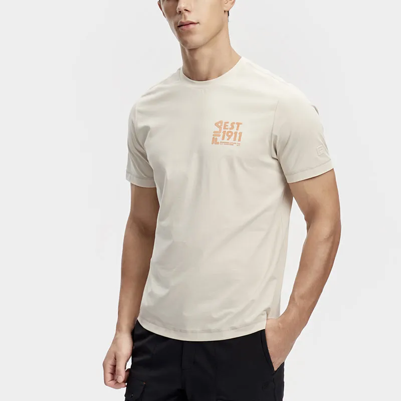 FILA Regular T Shirt Men's Beige-4