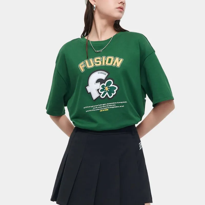FILA FUSION SS24 T Shirt Women's Lime Green-1