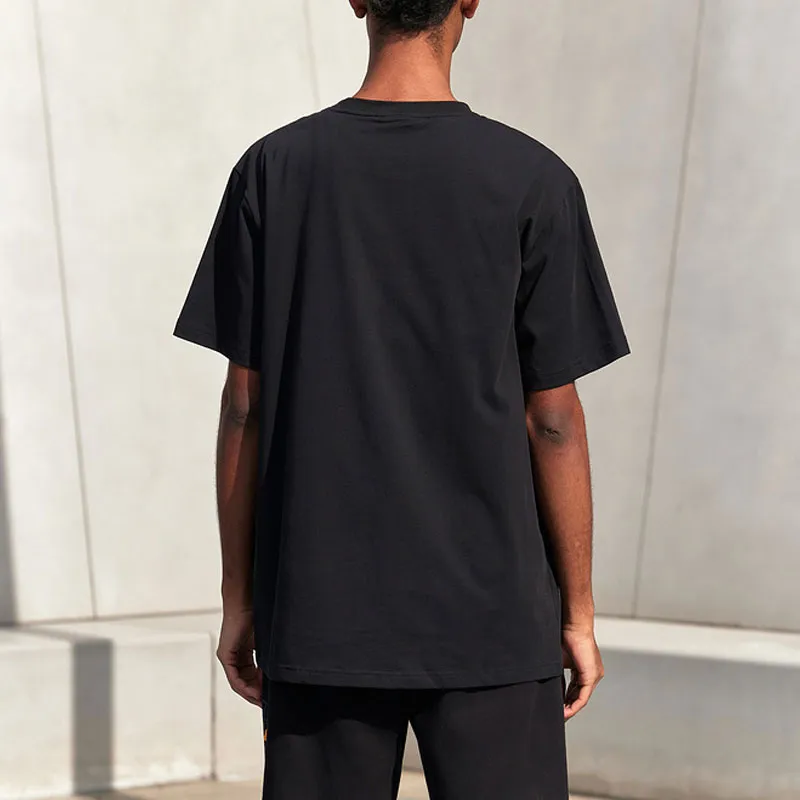 NBA Drop Shoulder Sleeve T-Shirt Unisex Black-3