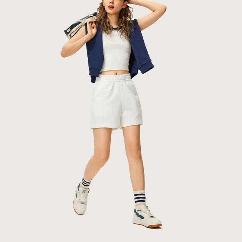 LiNing Sports Trend Series Casual Shorts Women's Ivory-2