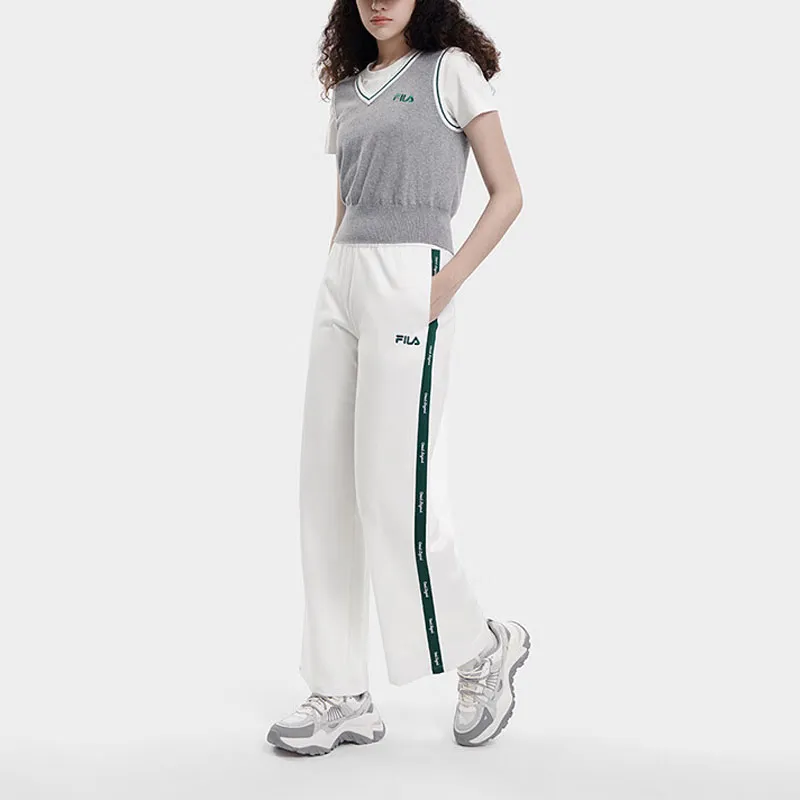 FILA Casual Pants Women's Cloud White-5