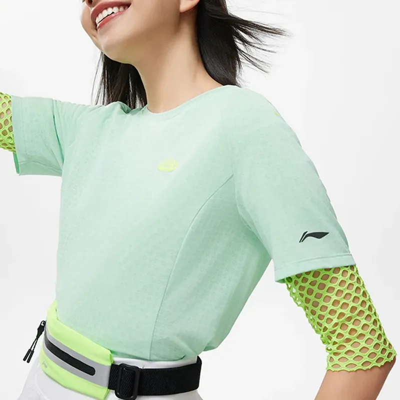 LiNing Raglan Sleeve T Shirt Women's Cooling Green-2