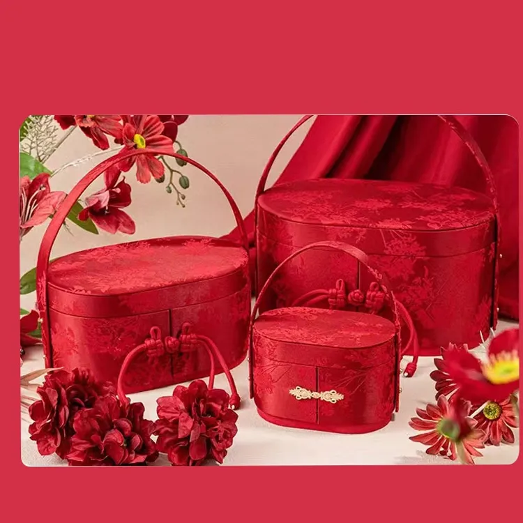JIANYUJIAFANG Oval Box Wedding Candies Gift Box Set Engagement Bridal Moving Box-1