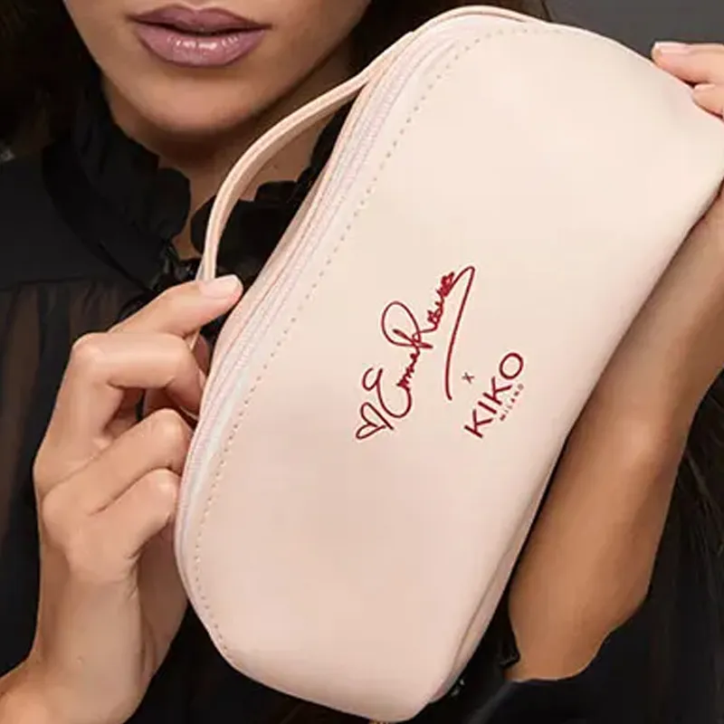 KIKO Pink Makeup Storage Bag Portable-2