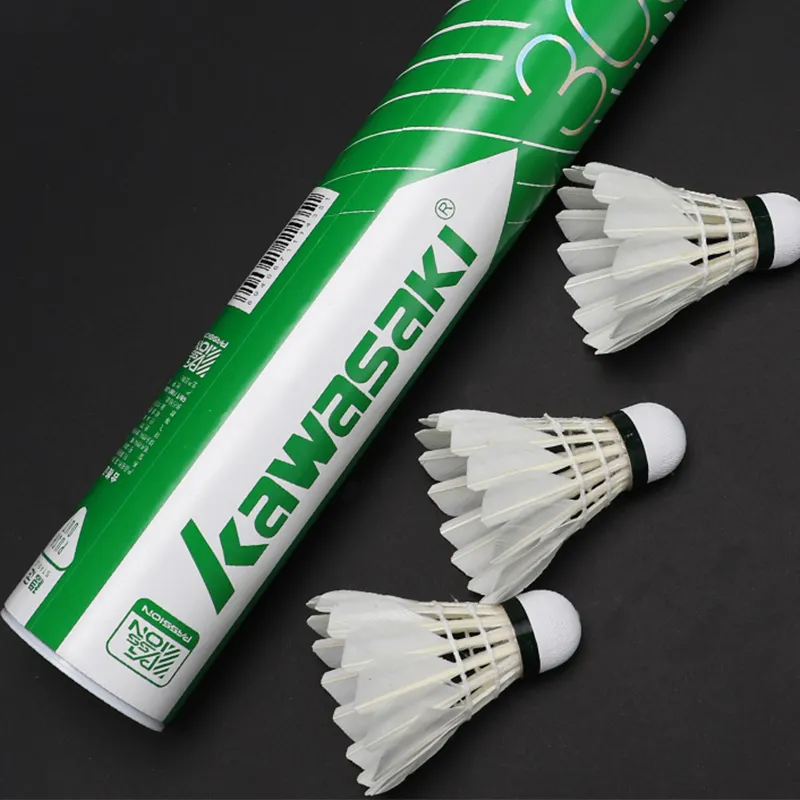 Kawasaki Duck Feather Shuttlecock 12 Pack Duck Feather Shuttlecocks-2