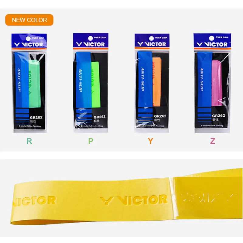 VICTOR Badminton Racket Grip Tape White Polyurethane Thin-2