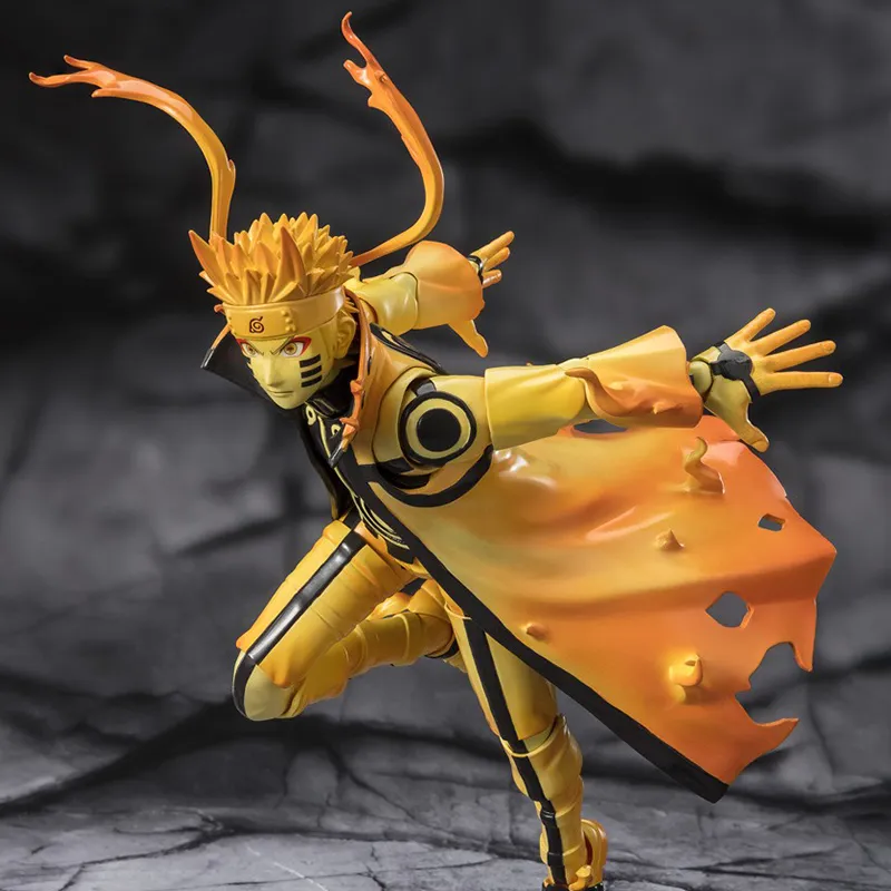 BANDAI S.H.Figuarts Naruto Uzumaki Nine Monks Mode The Power Of Hope Connecting Wishes Action Figures 14.5cm-1